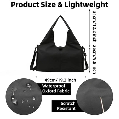 Luxury Yoga Mat Bag Gym Fitness Handbags for Women Men Training Sac De Large Capacity Sport Travel Gymtas Nylon Outdoor Sports