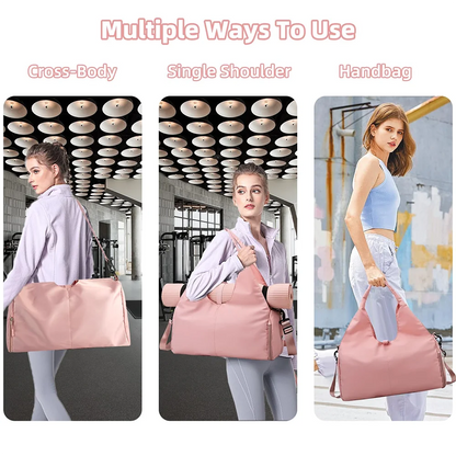 Luxury Yoga Mat Bag Gym Fitness Handbags for Women Men Training Sac De Large Capacity Sport Travel Gymtas Nylon Outdoor Sports