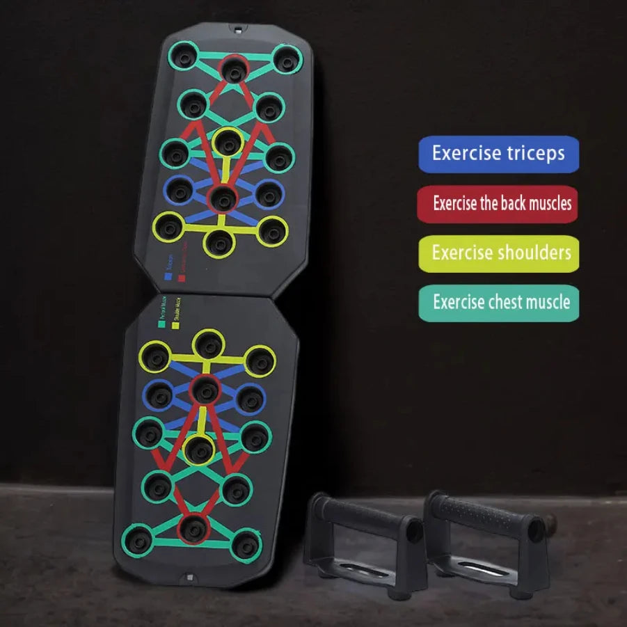 Push-up board, portable multi-function push-up board, high-load push-up board, fitness, multi-part home training good helper