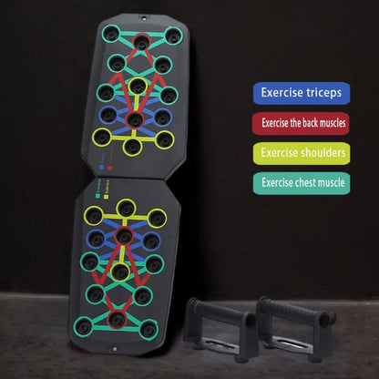 Push-up board, portable multi-function push-up board, high-load push-up board, fitness, multi-part home training good helper