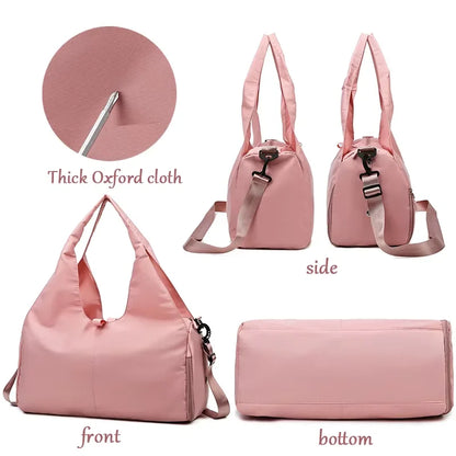 Luxury Yoga Mat Bag Gym Fitness Handbags for Women Men Training Sac De Large Capacity Sport Travel Gymtas Nylon Outdoor Sports