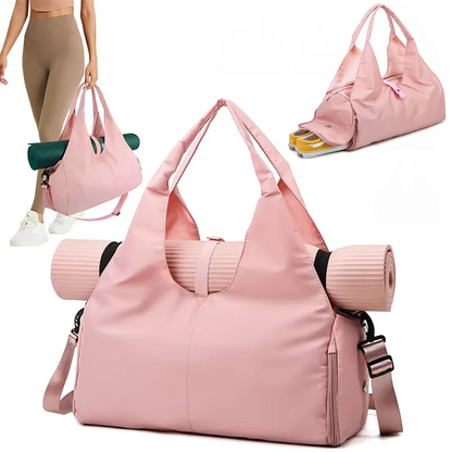 Luxury Yoga Mat Bag Gym Fitness Handbags for Women Men Training Sac De Large Capacity Sport Travel Gymtas Nylon Outdoor Sports