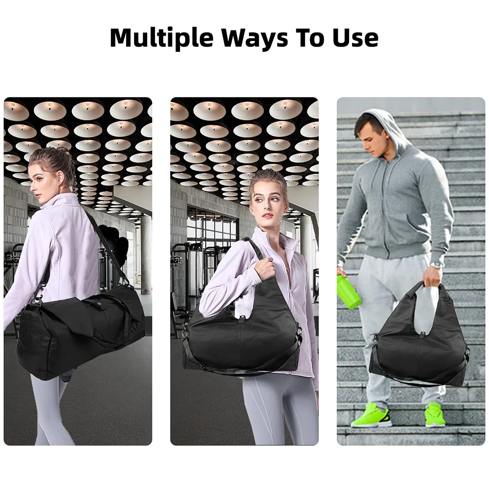 Luxury Yoga Mat Bag Gym Fitness Handbags for Women Men Training Sac De Large Capacity Sport Travel Gymtas Nylon Outdoor Sports