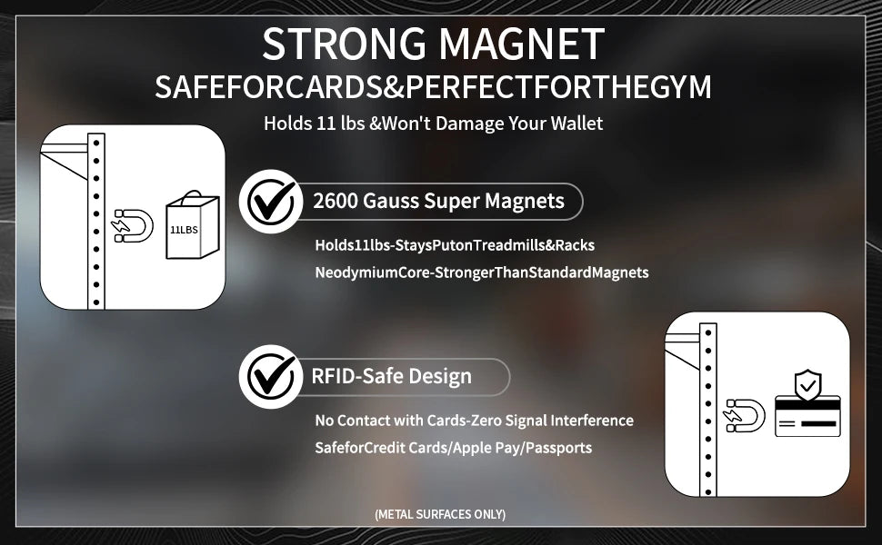 Magnetic Gym Water Bottle Pouch Bag Strong Magnet Water Cup Holder Fitness Sports Crossbody Bag for Men Women Outdoor Travel