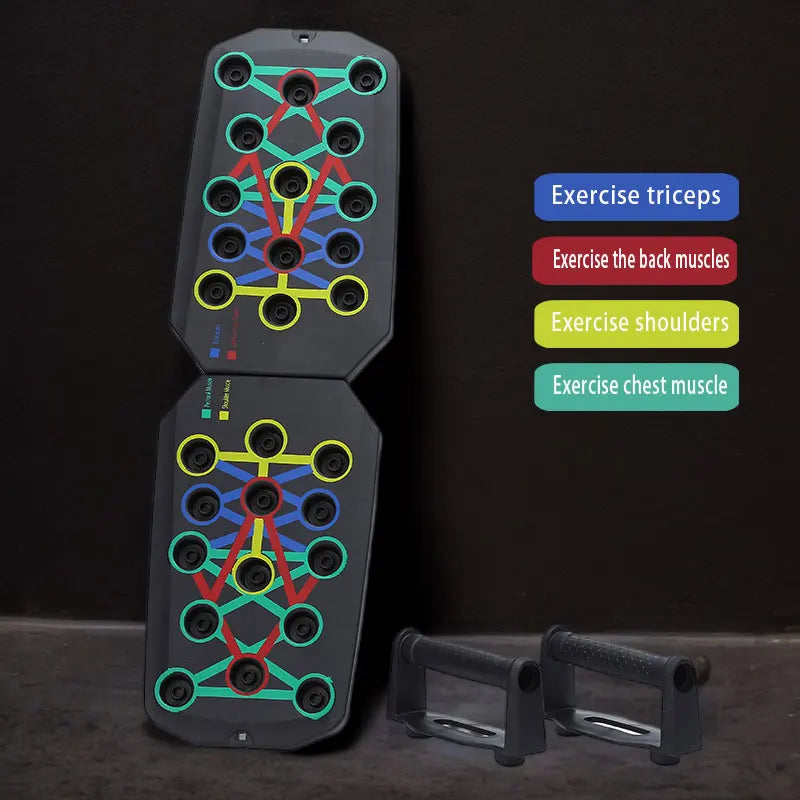 Push-up board, portable multi-function push-up board, high-load push-up board, fitness, multi-part home training good helper