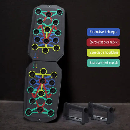 Push-up board, portable multi-function push-up board, high-load push-up board, fitness, multi-part home training good helper